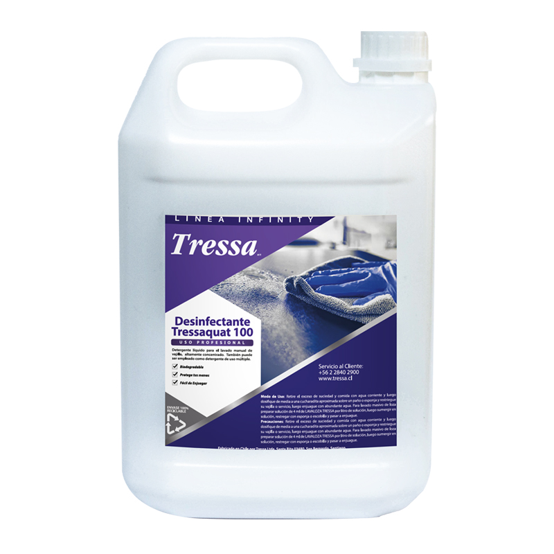 DETERGENTE DESINFECTANTE TRESSAQUAT 100