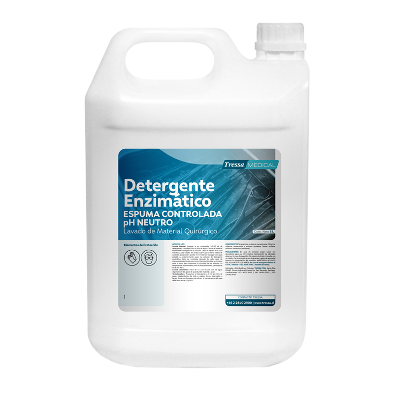 Detergente Enzimático Espuma Controlada pH neutro 