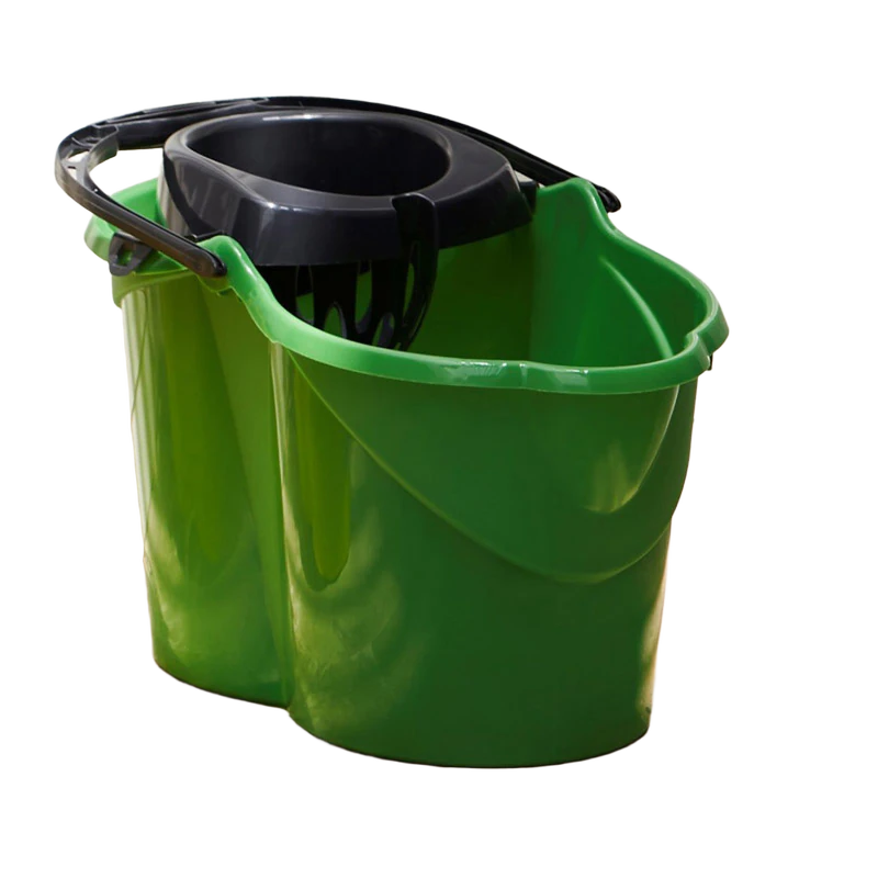 CUBO CON ESCURRIDOR OVALADO 15 L VERDE, baldes, Maya